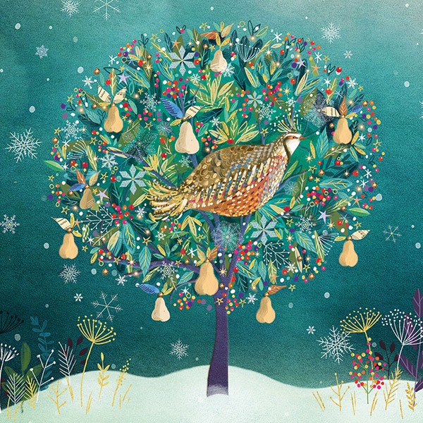 UCLH Charity Christmas card - Golden partridge